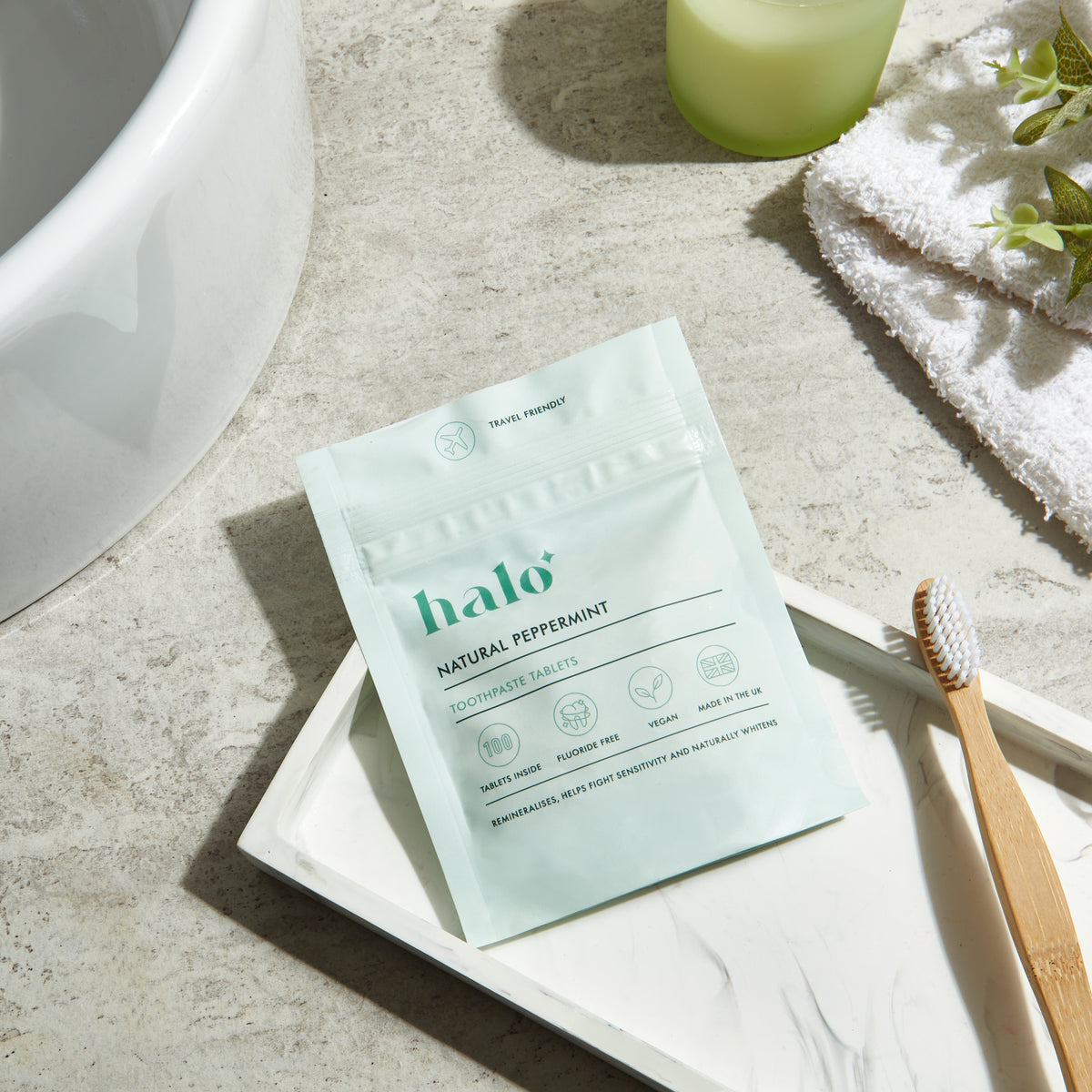 Hitco Toothpaste Halo Toothpaste Tablets with Hydroxyapatite